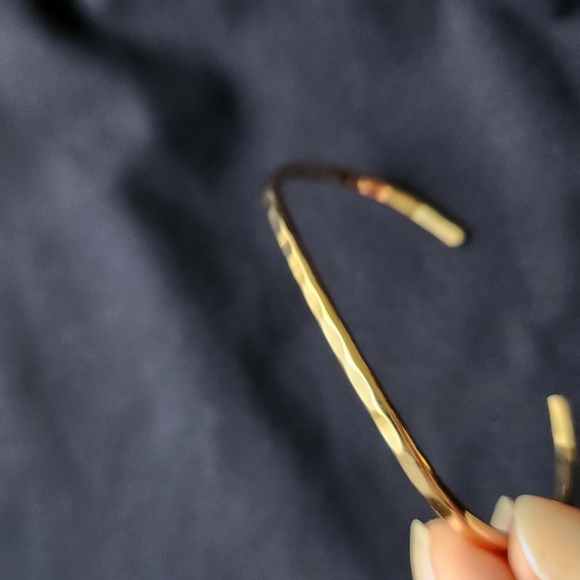 David Smallcombe Gold Cuff Bracelet Small/Medium - Picture 2 of 6